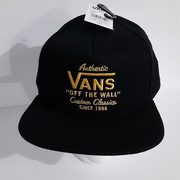 Vans Mens Black Skateboard Snapback Hat - Picture 2 of 6